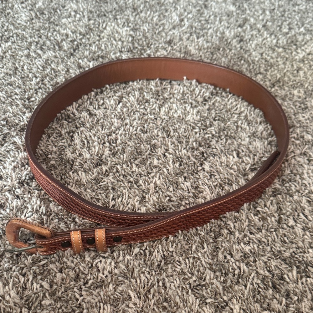 Leather Western belt